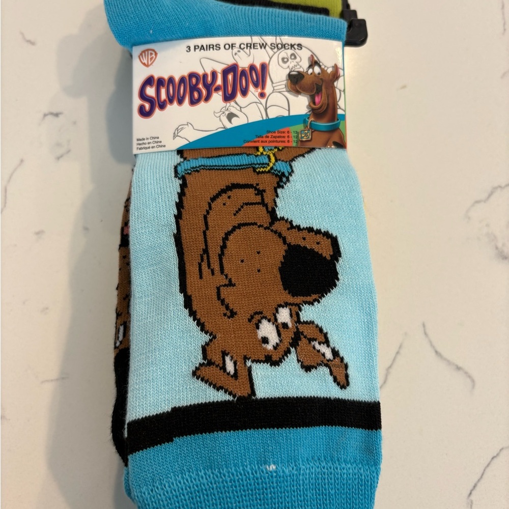3PAIR- Scooby-Doo Crew Socks